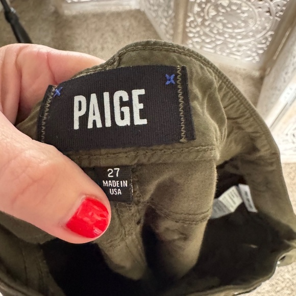 PAIGE Green Soft Jimmy Jimmy Skinny Jeans - Picture 5 of 7